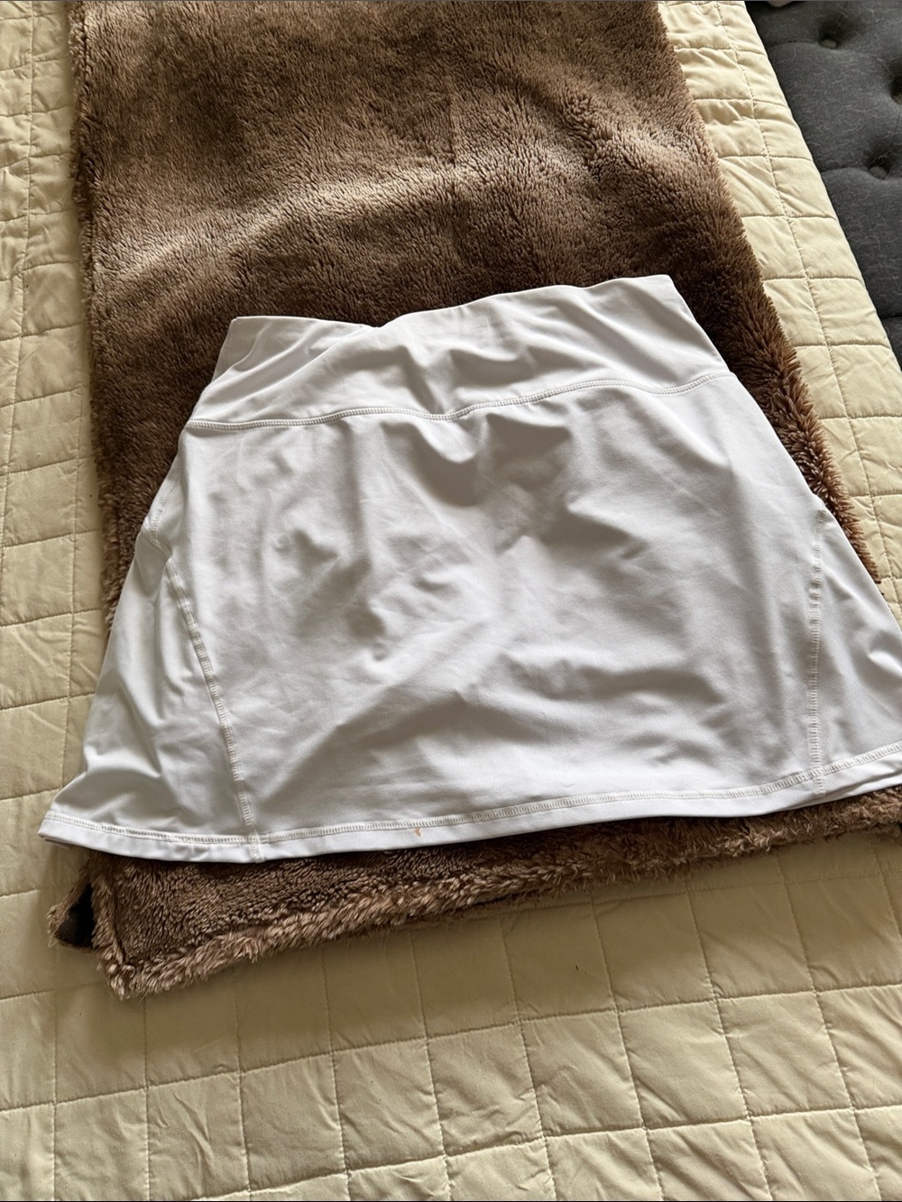 White Women's Skirt - Classic A-Line Active Skirt